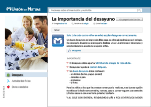 La importancia del desayuno