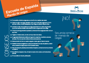 Fichas escuela espalda – Manejo de cargas