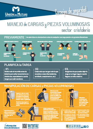 Manejo de cargas y piezas voluminosas. Sector cristalería