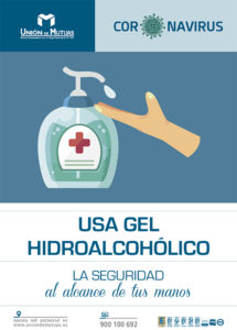 Usa gel hidroalcohólico