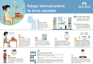 Trabajar telemáticamente de forma saludable