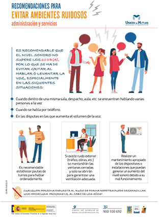Recomendaciones para evitar ambientes ruidosos administracion y servicios