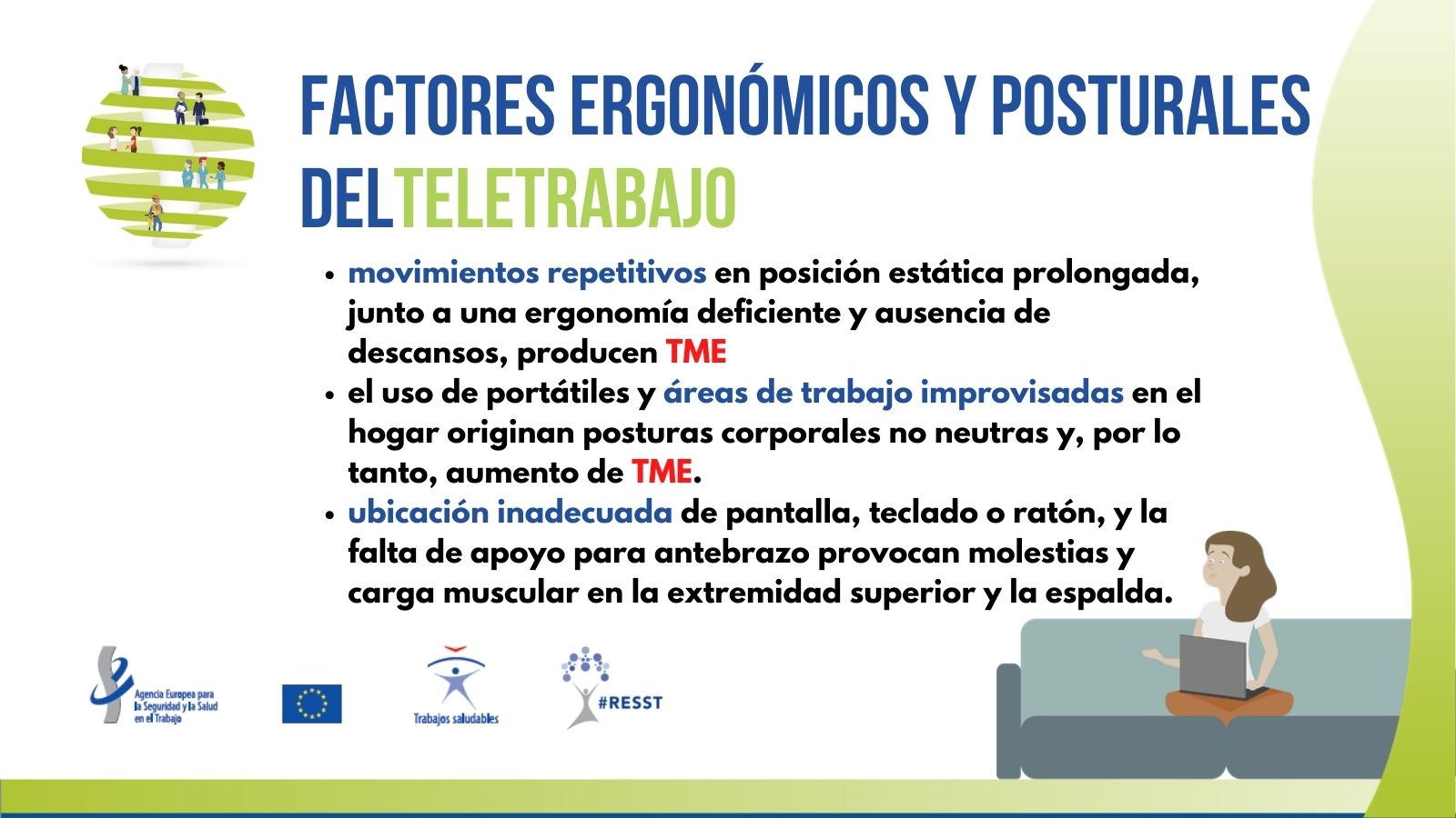 Teletrabajo factores ergonómicos y posturales