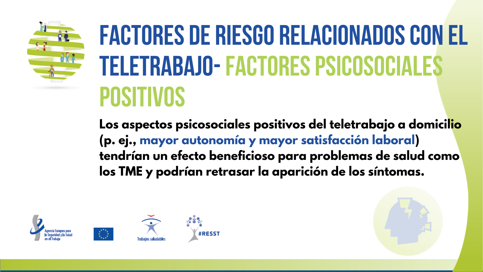 Teletrabajo factores de riesgos relacionados psicosociales positivos