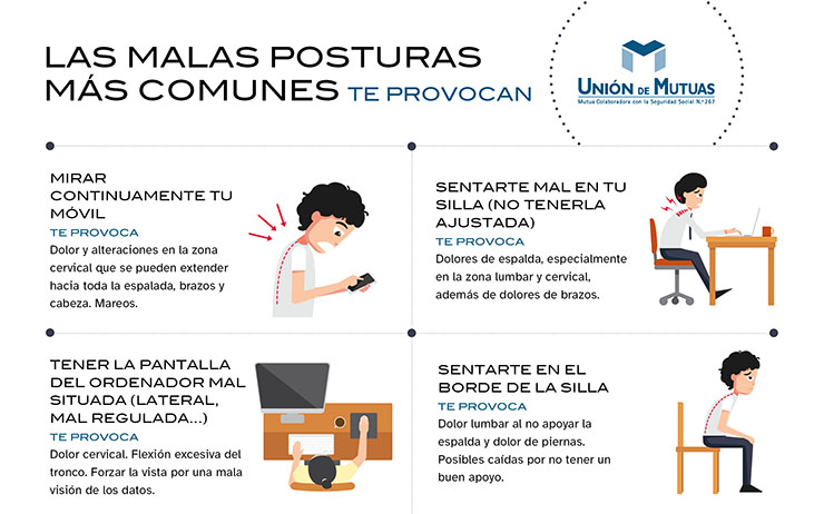 Qué posturas hay que evitar para cuidar tu salud