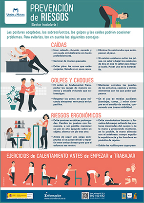 Prevención de riesgos. Sector hostelería CA-977-ES/2022-01