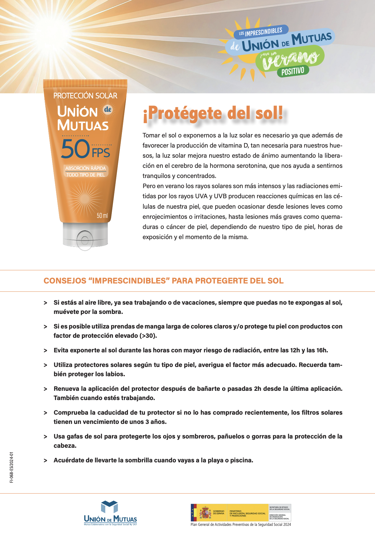 Protégete del sol