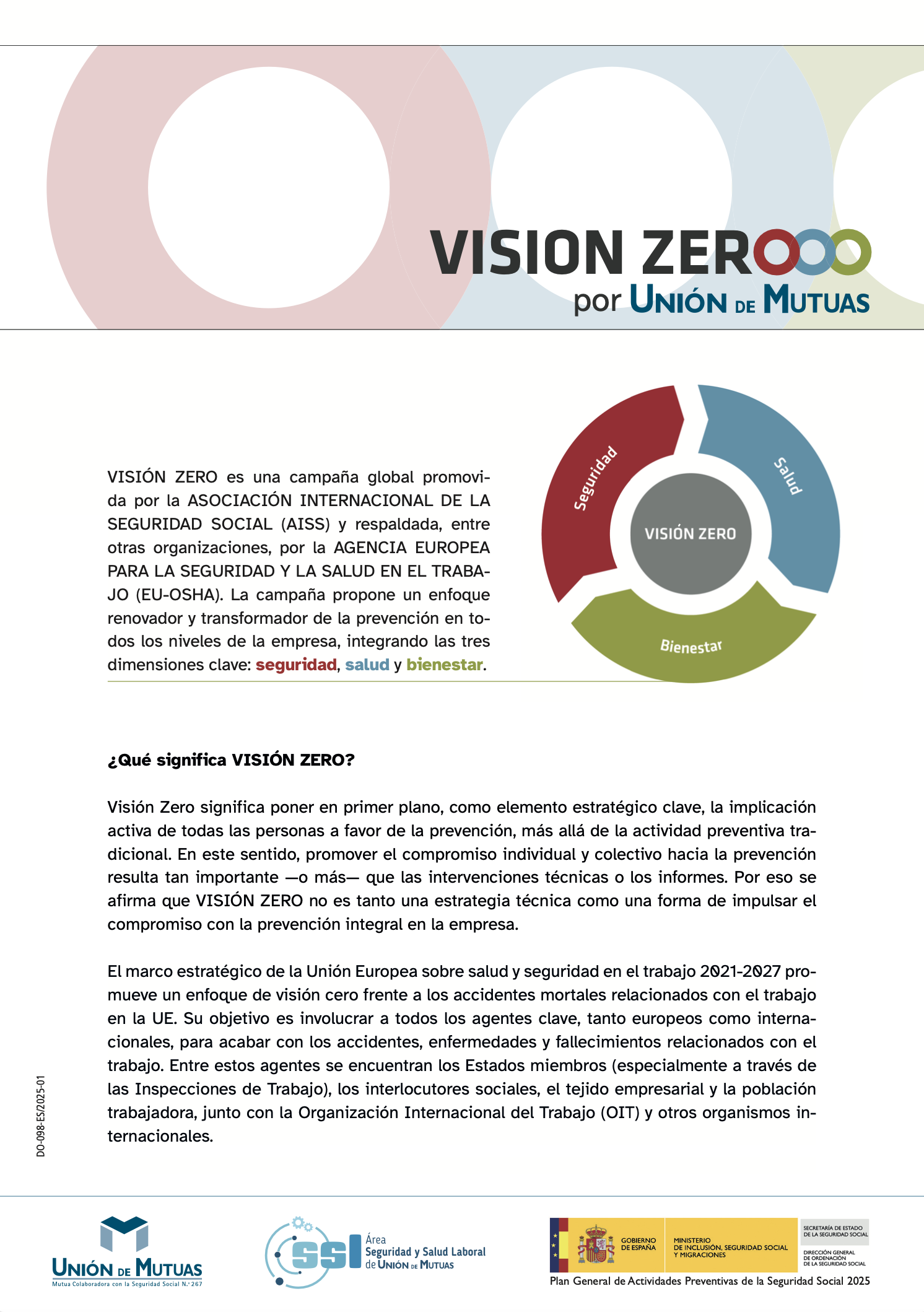 Vision Zero por Union de Mutuas