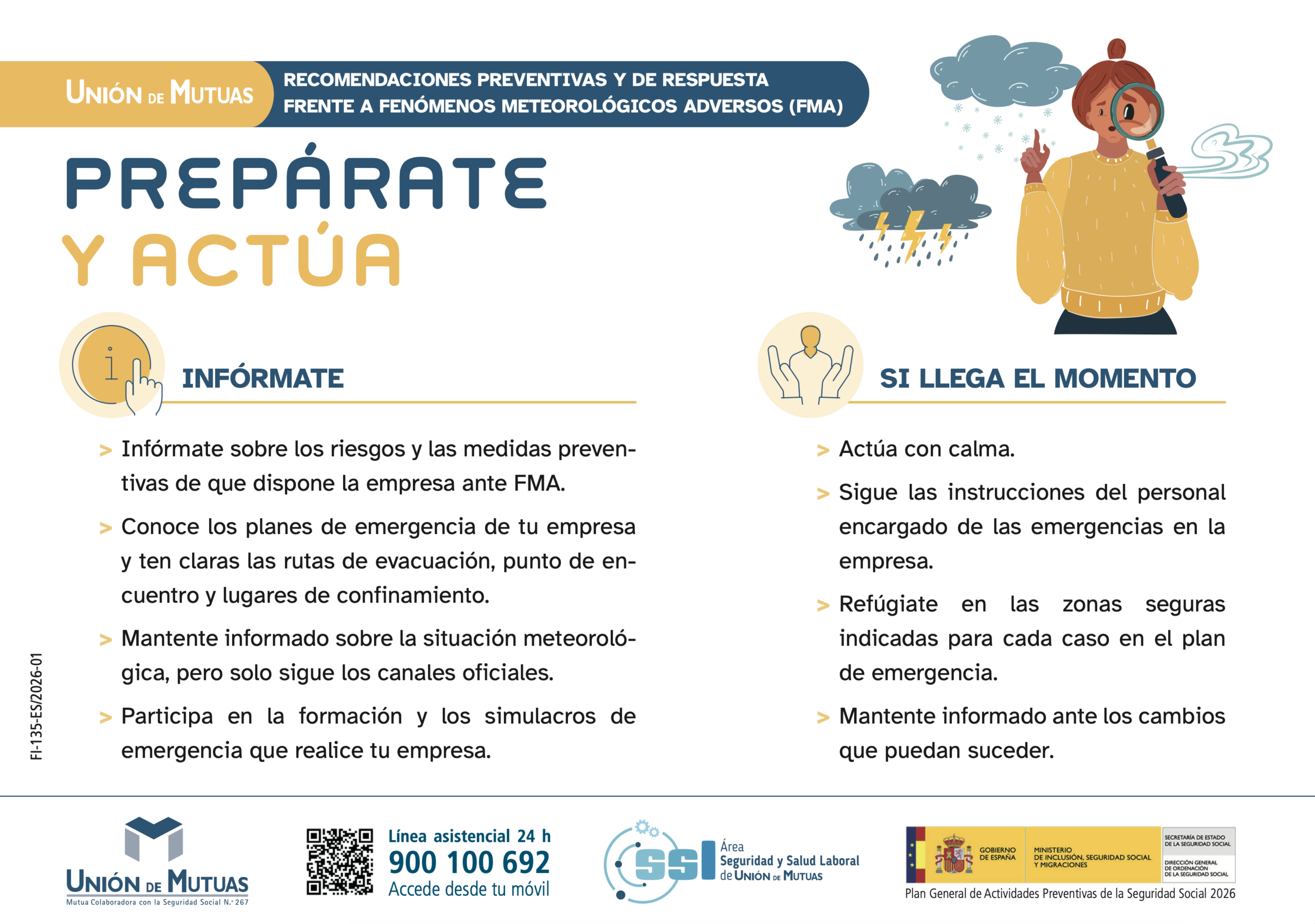 Prepárate y actúa