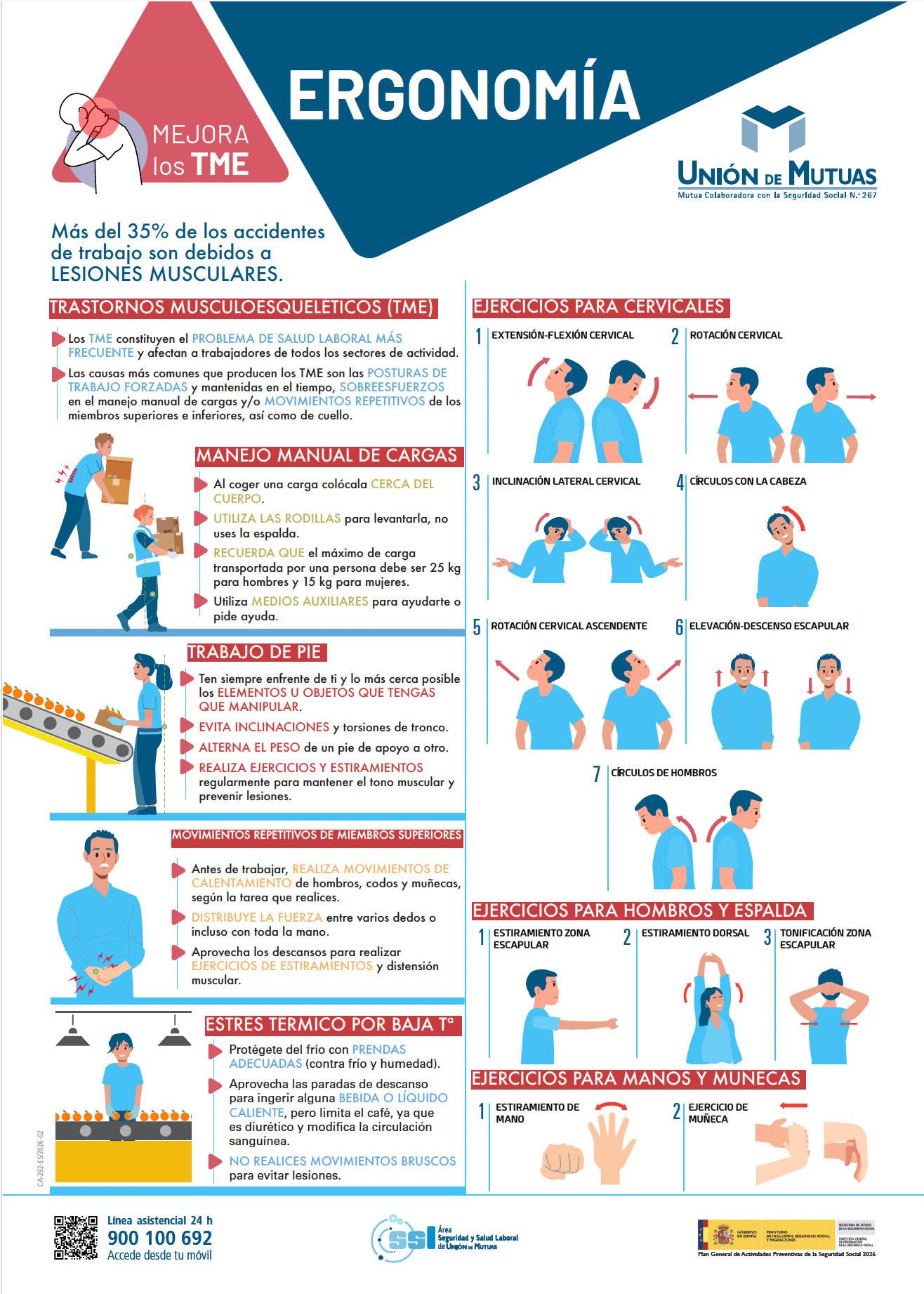 Ergonomía en almacén de cítricos (cartel)