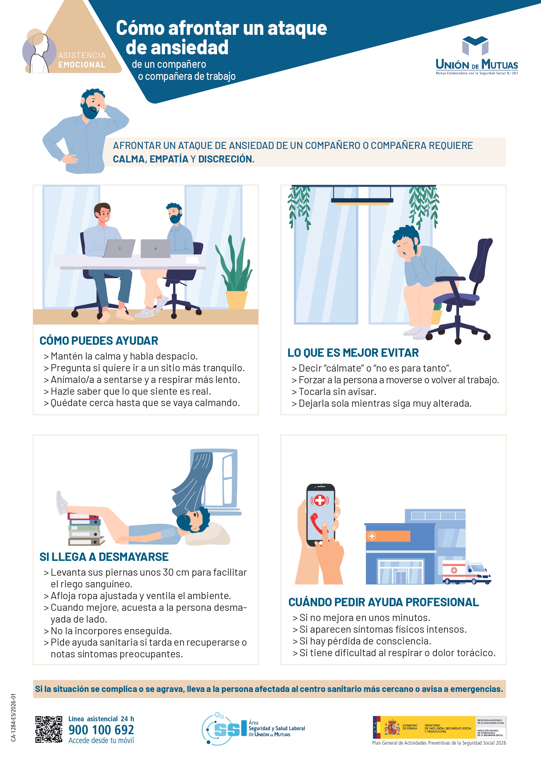 Cómo afrontar un ataque de ansiedad